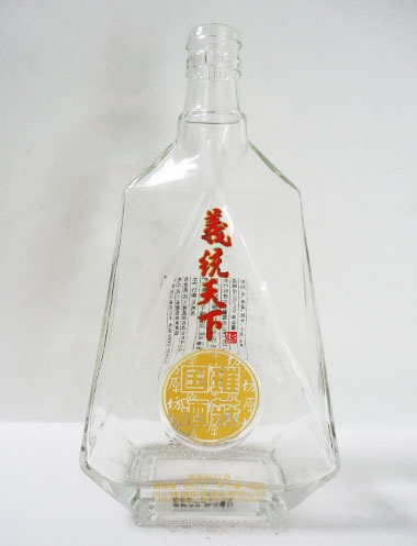 烤花玻璃酒瓶